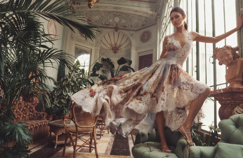 Zimmermann Lace Garden Dress Fall 2023 Campaign