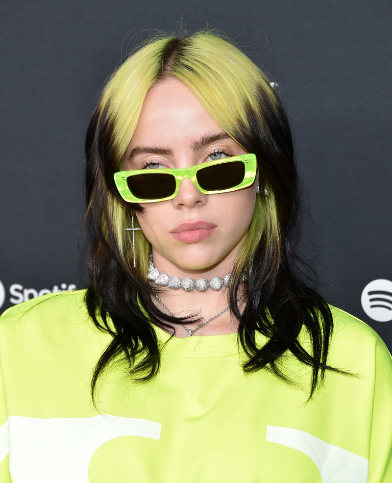 Billie Eilish Two Toned Hair Y2K Hairstyles