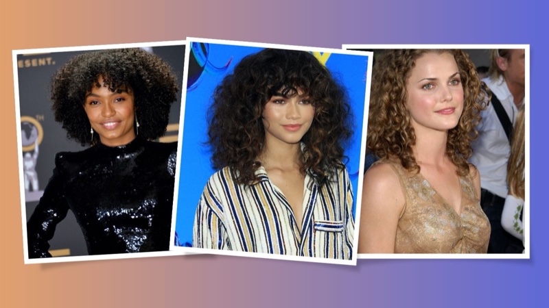 Celebrities with Curly Hair