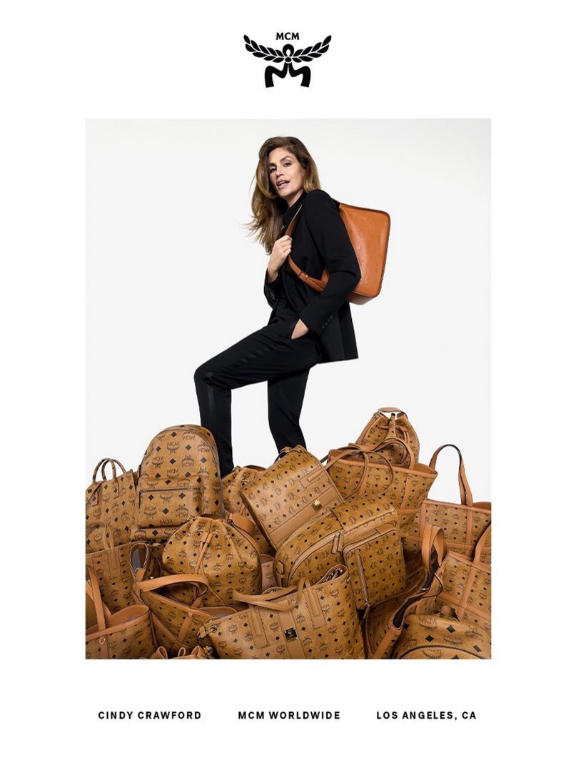 Cindy Crawford MCM Heritage Bags Fall 2023