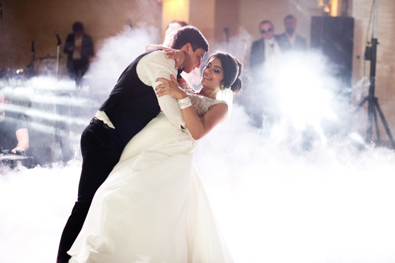 Couple Dancing Newlyweds