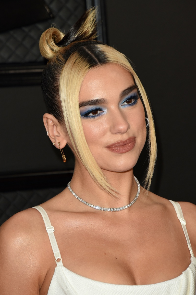 Dua Lipa Bleached Bangs Y2K Hairstyles