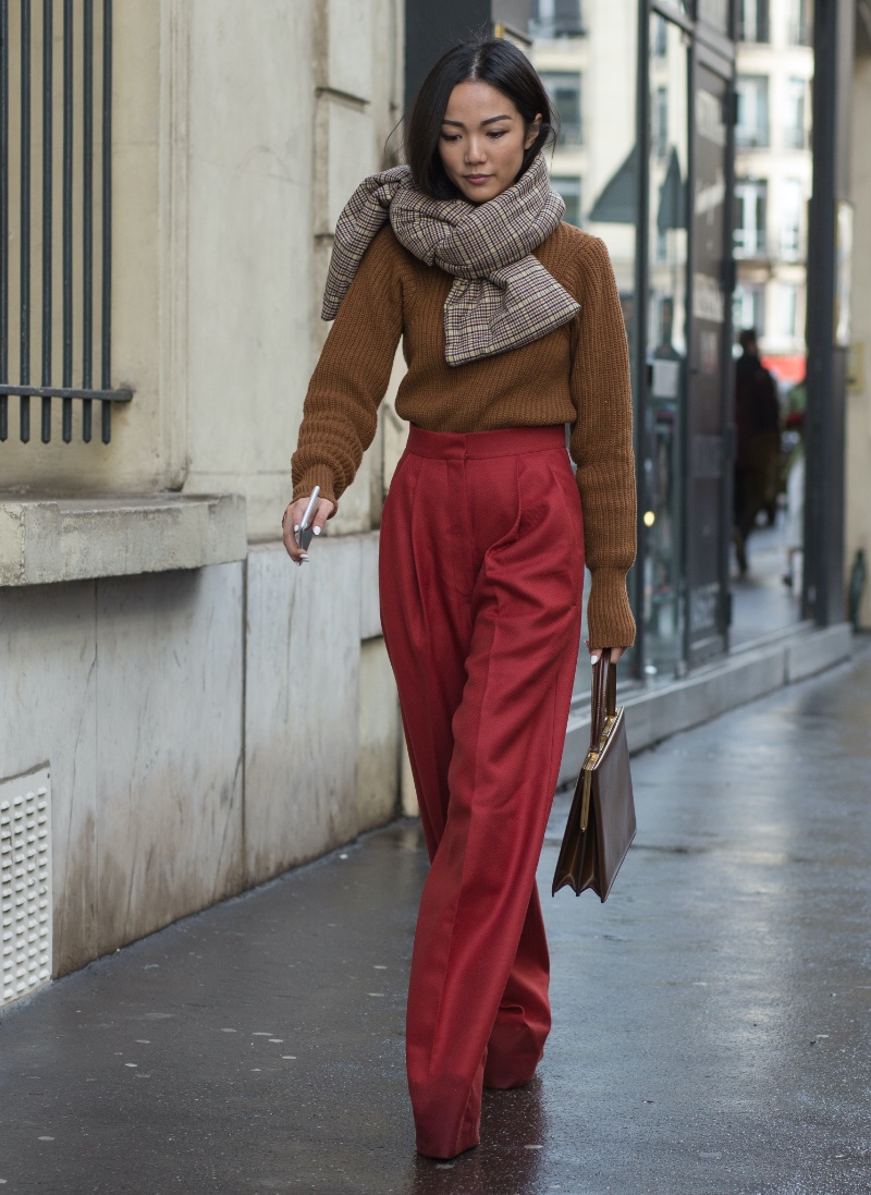 How to Wear Color Trousers Yoyo Cao cocomtr