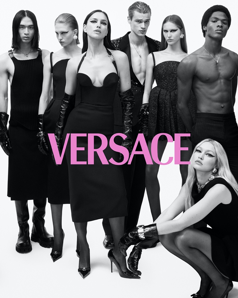Irina Shayk Gigi Hadid Versace Fall 2023 Campaign