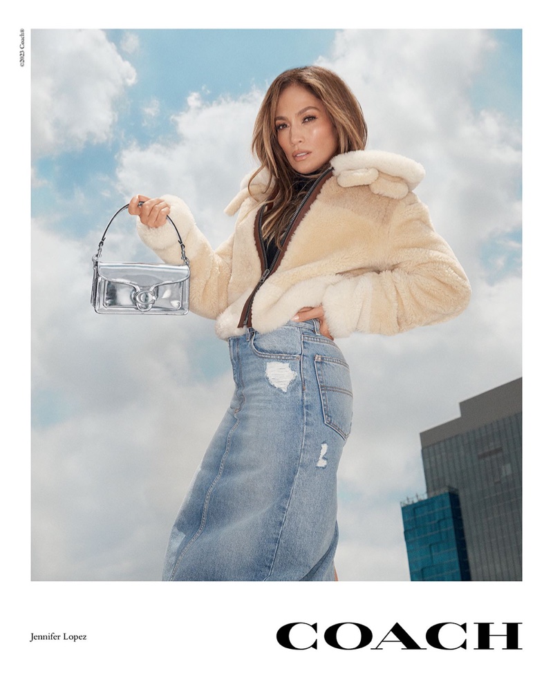 Jennifer Lopez Tabby Bag Coach Fall 2023 Ad