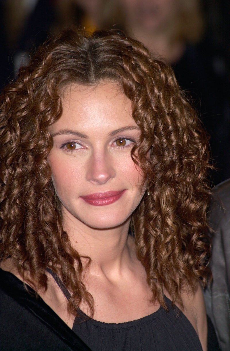 Julia Roberts Celebrities Curly Hair