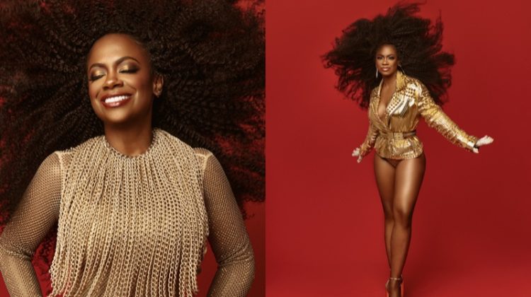 RHOA’s Kandi Burruss Shimmers in Gold for Photobook