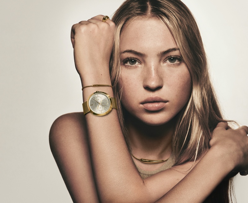 Lila Moss Calvin Klein Watches Jewelry Ad Fall 2023