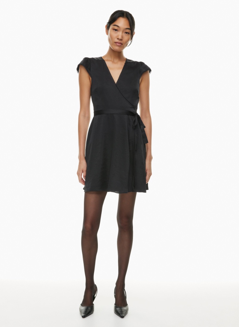 Little Black Dress Aritzia Wrap Mini Dress