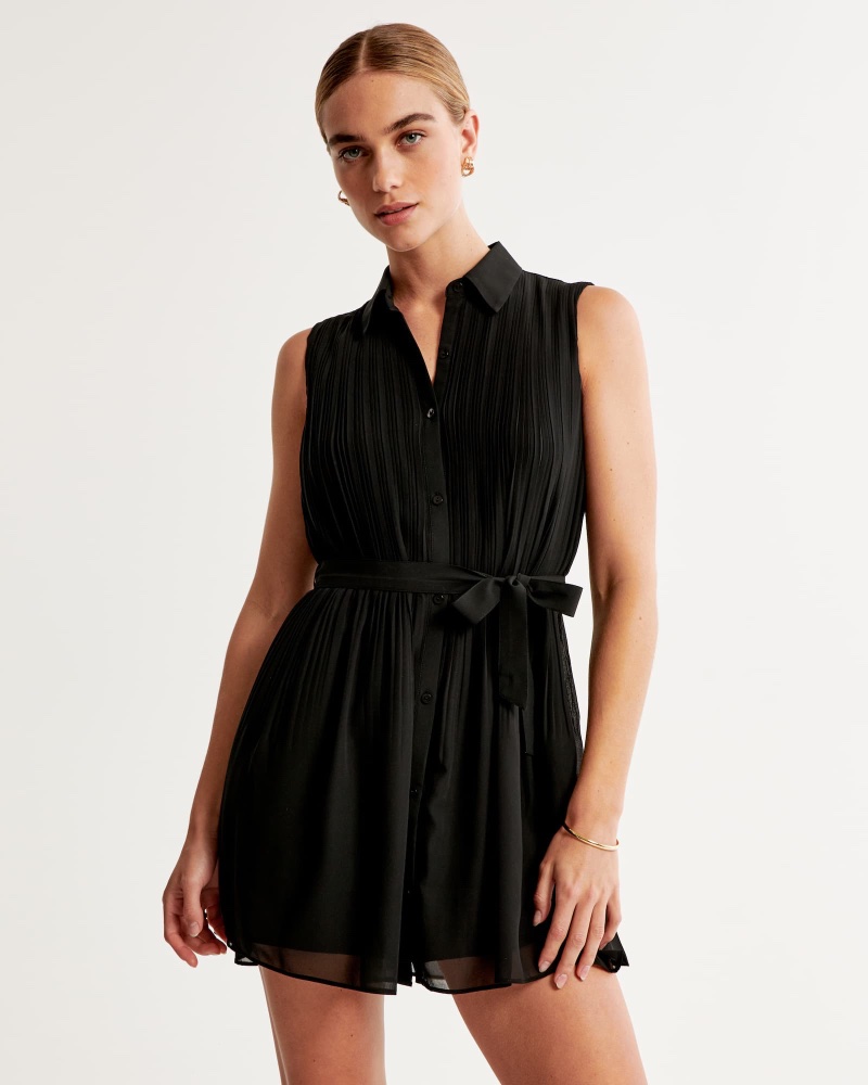 Little Black Dress Shirt Dress Abercrombie