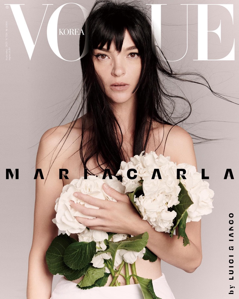 Mariacarla Boscono Flowers Vogue Korea 2023