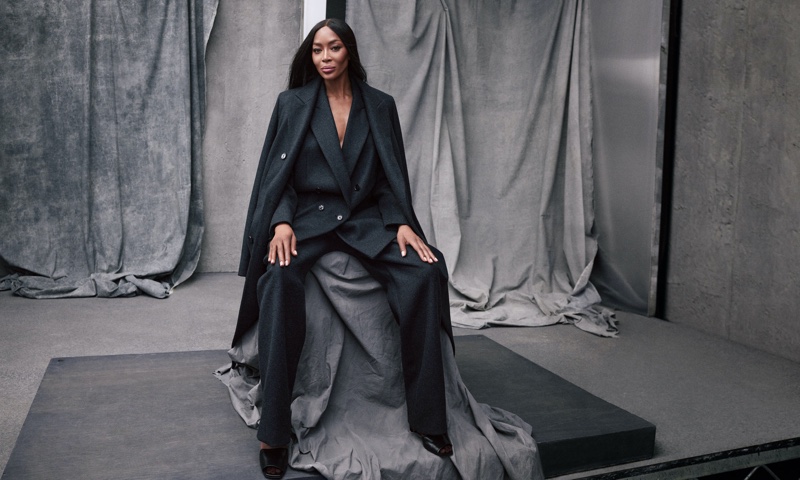 Naomi Campbell Suit BOSS Fall 2023