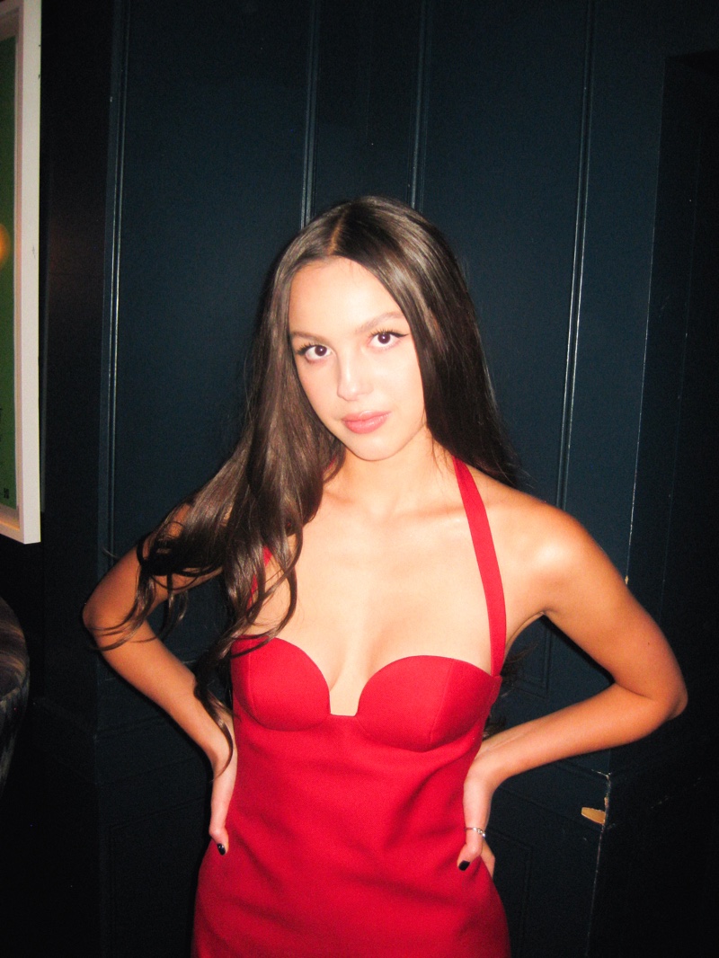 Olivia Rodrigo Red Magda Butrym Dress The Face 2023 Party