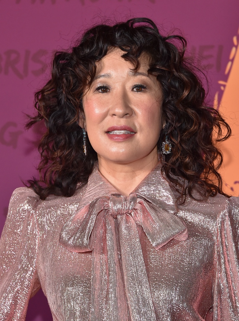 Sandra Oh Celebrities Curly Hair