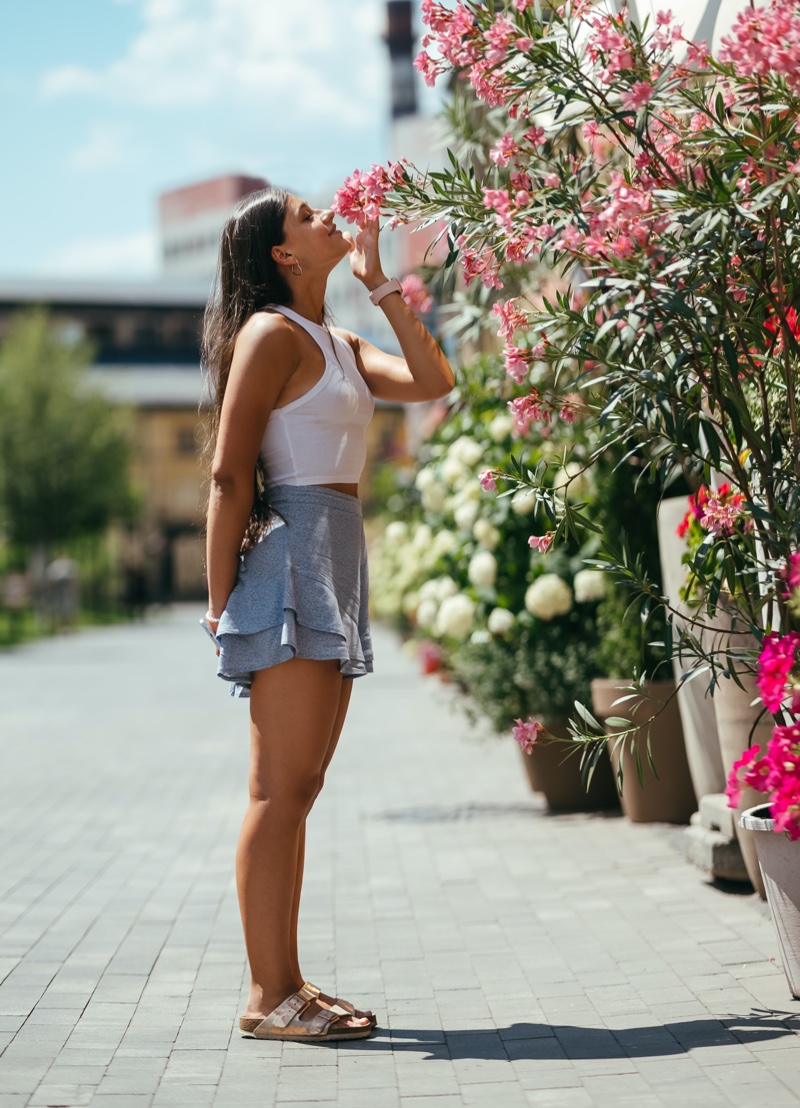 Skirt Fashjion Flowers