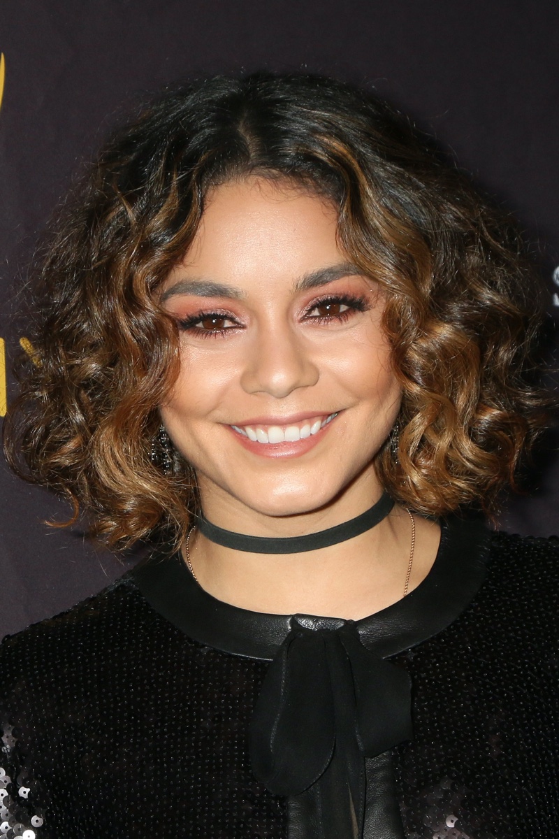 Vanessa Hudgens Celebrities Curly Hair