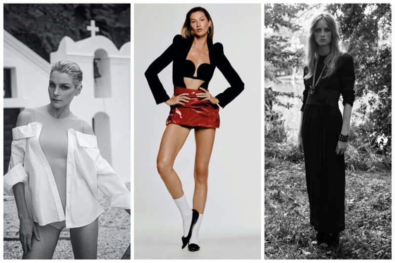 Week in Review: Jessica Stam poses in Vogue Greece, Gisele Bundchen graces Vogue Brazil, and Rianne van Rompaey models Zara Thirteen Pieces collection.