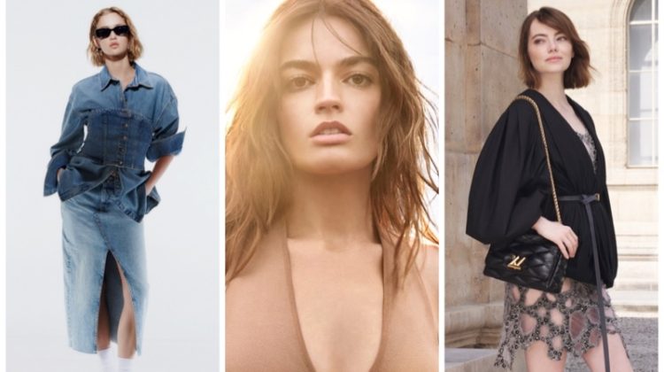 Week in Review: H&M Back to School collection, Emma Mackey for Burberry Goddess fragrance, and Emma Stone in Louis Vuitton fall 2023 campaign.