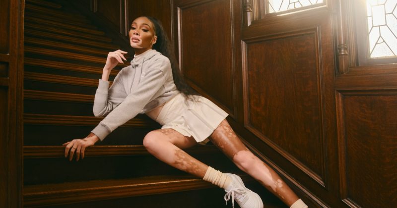 Winnie harlow puma cali court fall