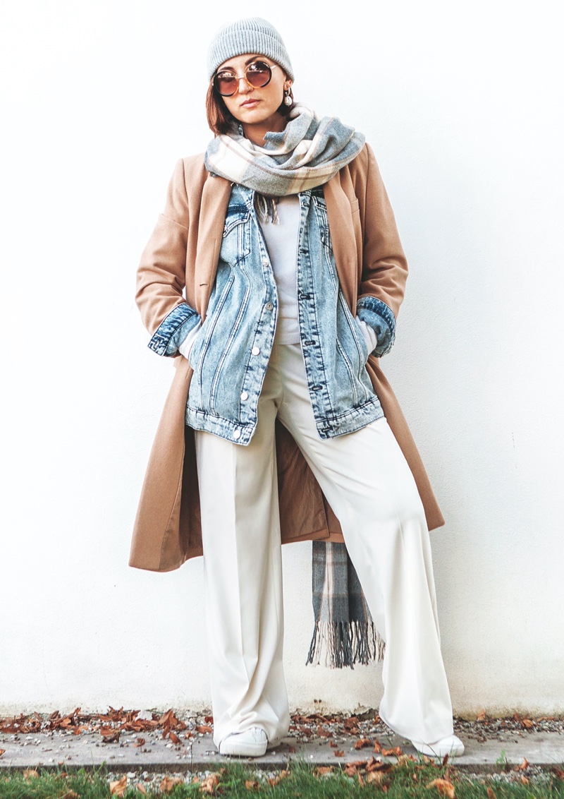 Winter Denim Jacket Outfit