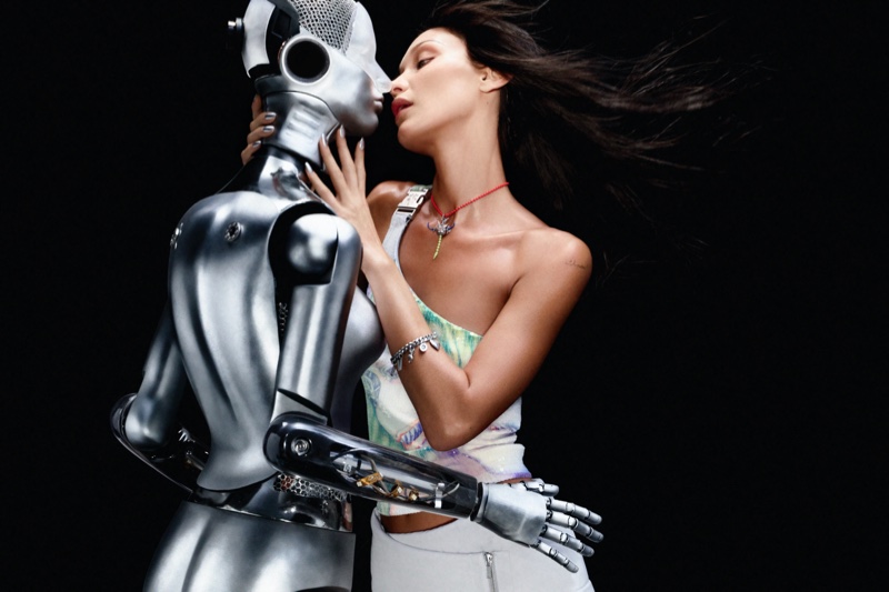 Bella Hadid Robot Heaven Marc Jacobs Fall 2023 Ad