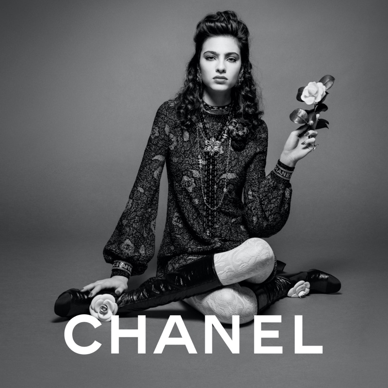 The camellia flower inspires Chanel's fall-winter 2023 campaign.