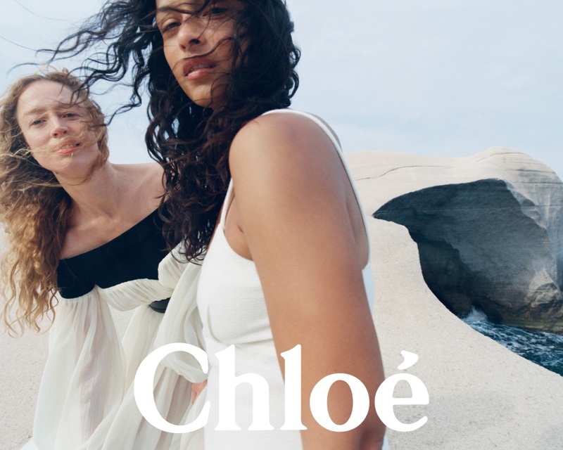 Chloé sets its fall-winter 2023 campaign in Milos, Greece.