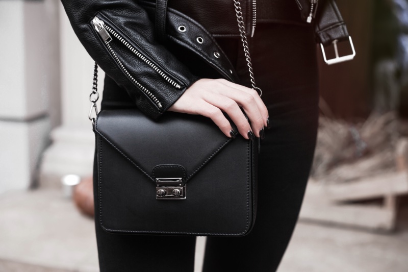 Crossbody Bag Black Leather