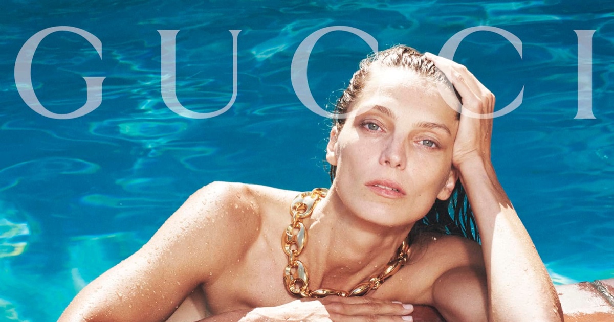 Daria Werbowy Returns! See the Gucci Marina Chain Jewelry Ad