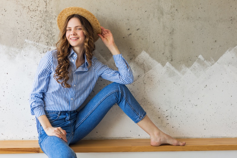 Fashionable Hat Jeans Outfit