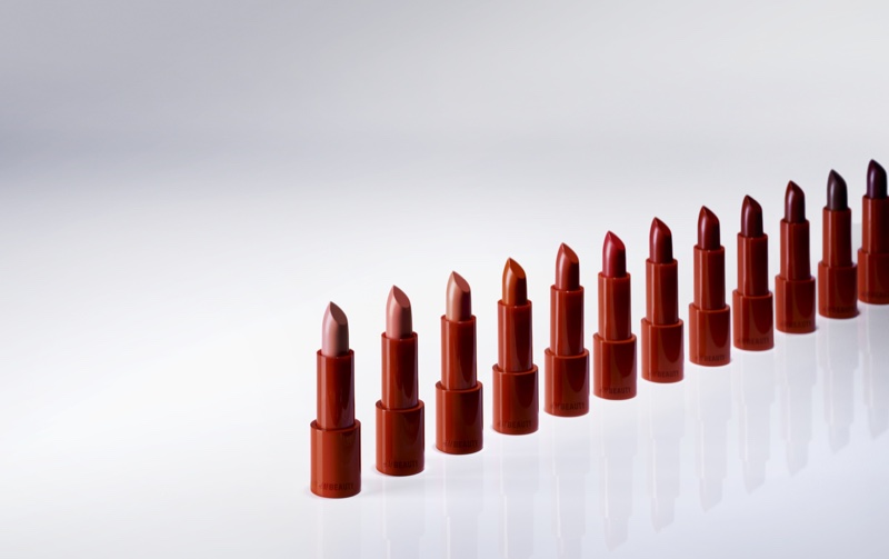 Lipsticks from H&M Beauty are packaged in vibrant red.