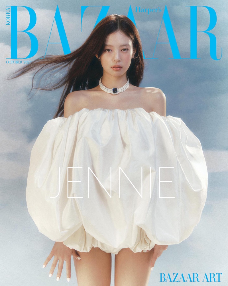 Jennie Harpers Bazaar Korea October 2023 Cover