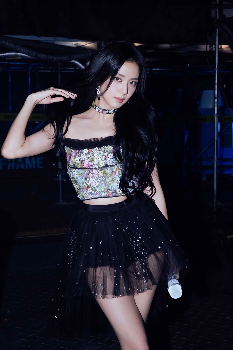 Jisoo Dior Outfit Blackpink Concert Flower Top Tulle Skirt