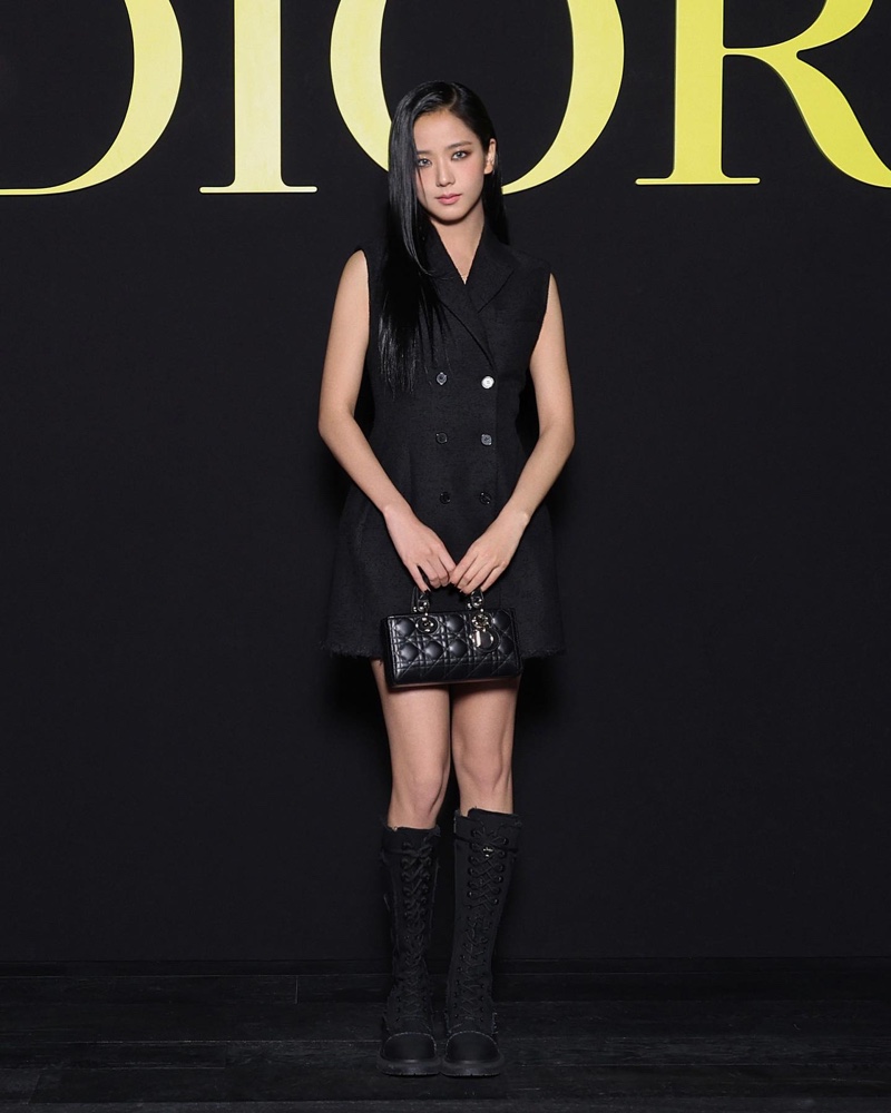 Jisoo Dior Spring 2024 Show Outfit Jacket Dress