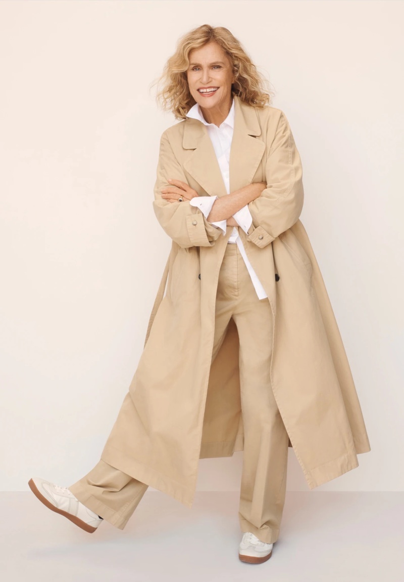 A timeless trench coat stands out for J. Crew's 40th anniversary campaign.