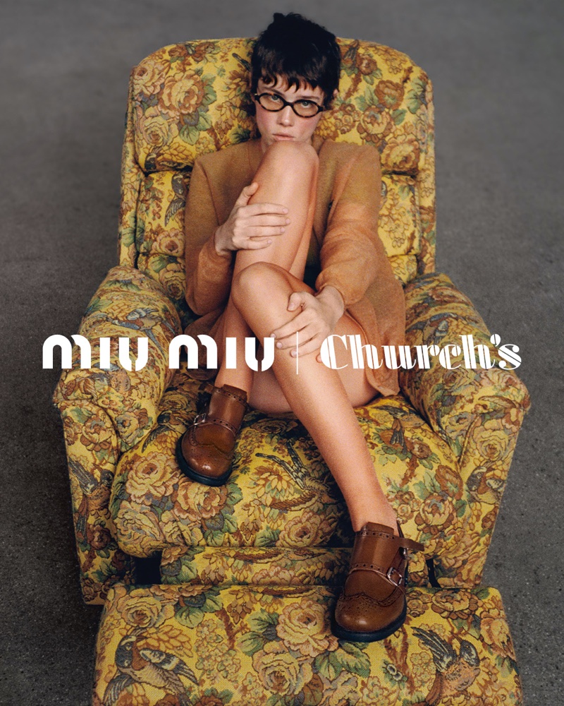 Church's x Miu Miu Brogues Campaign 2023