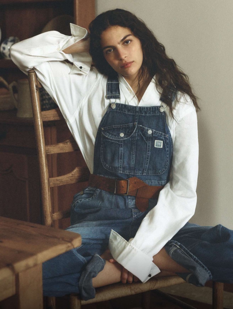 Laid-back overalls take the spotlight in Polo Ralph Lauren's fall collection.