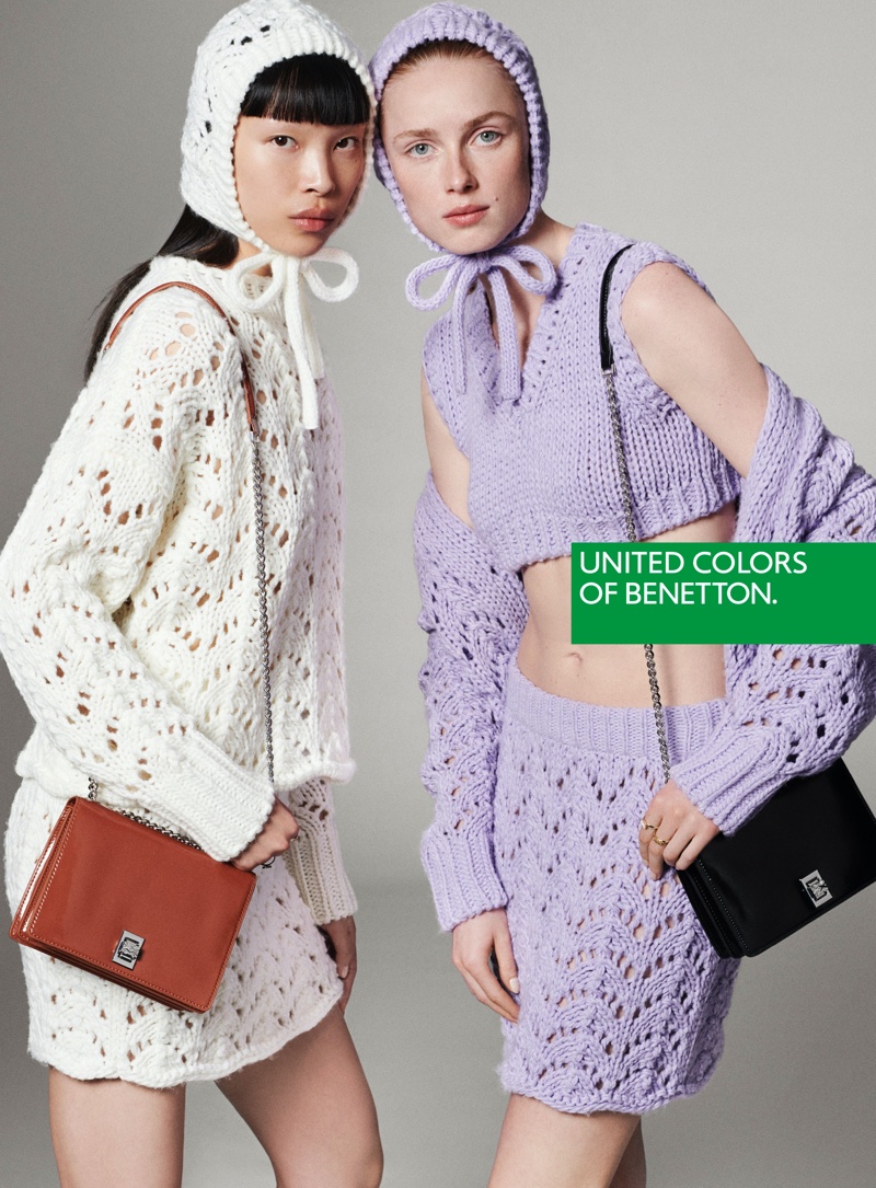 Crochet details stand out in Benetton's fall 2023 collection.