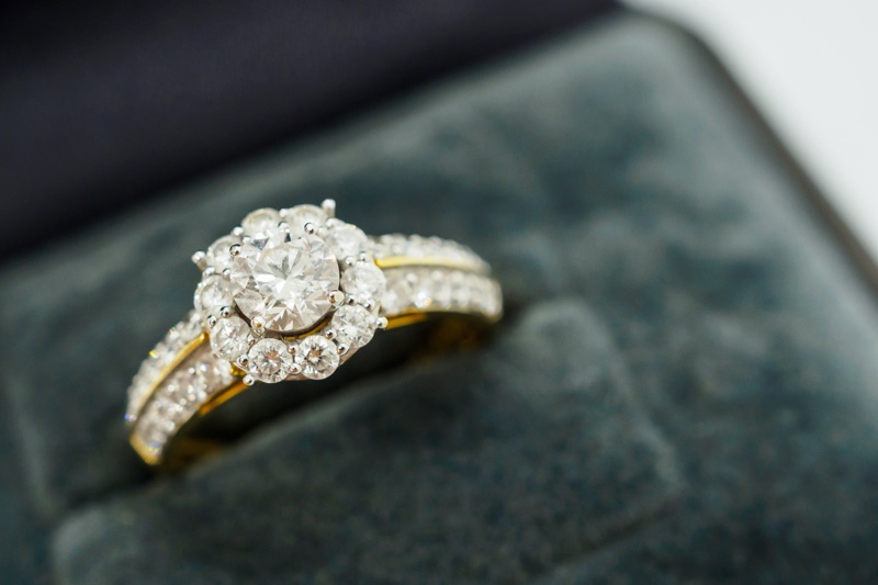 Cluster Engagement Ring