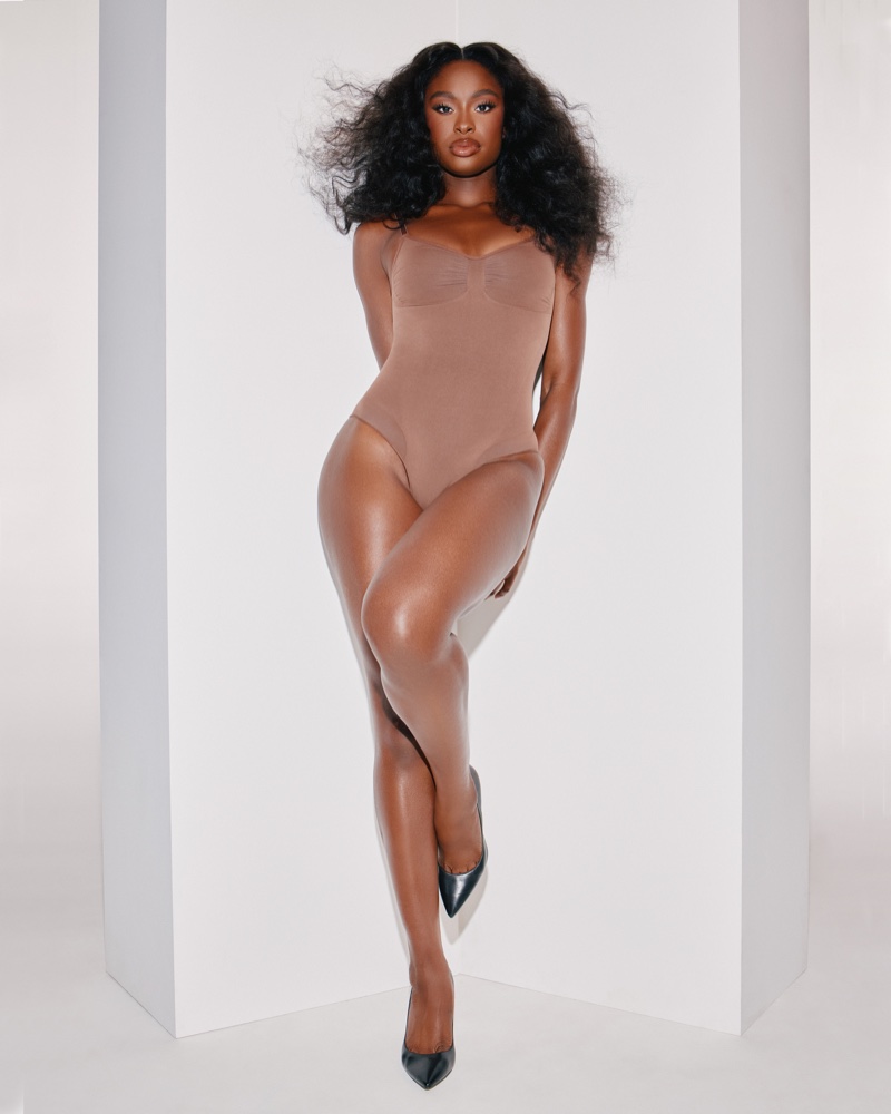 Coco Jones Bodysuit Best SKIMS 2023 Ad Campaign