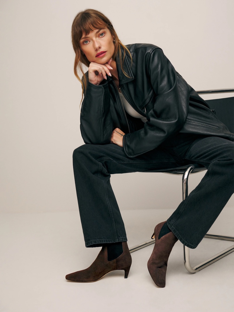 Jeans Leather Jacket How Wear Chelsea Boots Reformation