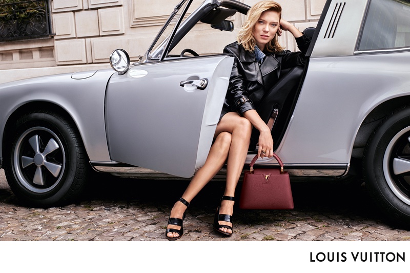 Lea Seydoux Louis Vuitton Bags Fall 2023 Ad