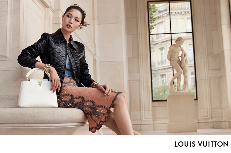 Elaine Zhong fronts Louis Vuitton's new handbag campaign for fall.