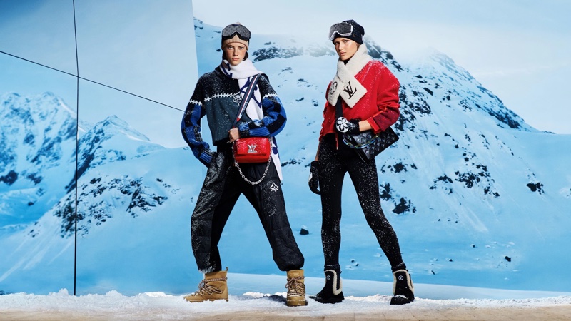 Streamlined silhouettes take the spotlight for LV Ski's winter styles.