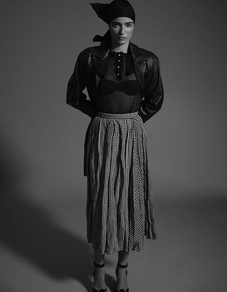Samantha Saba Wears Modern Power Dressing in Vogue Arabia