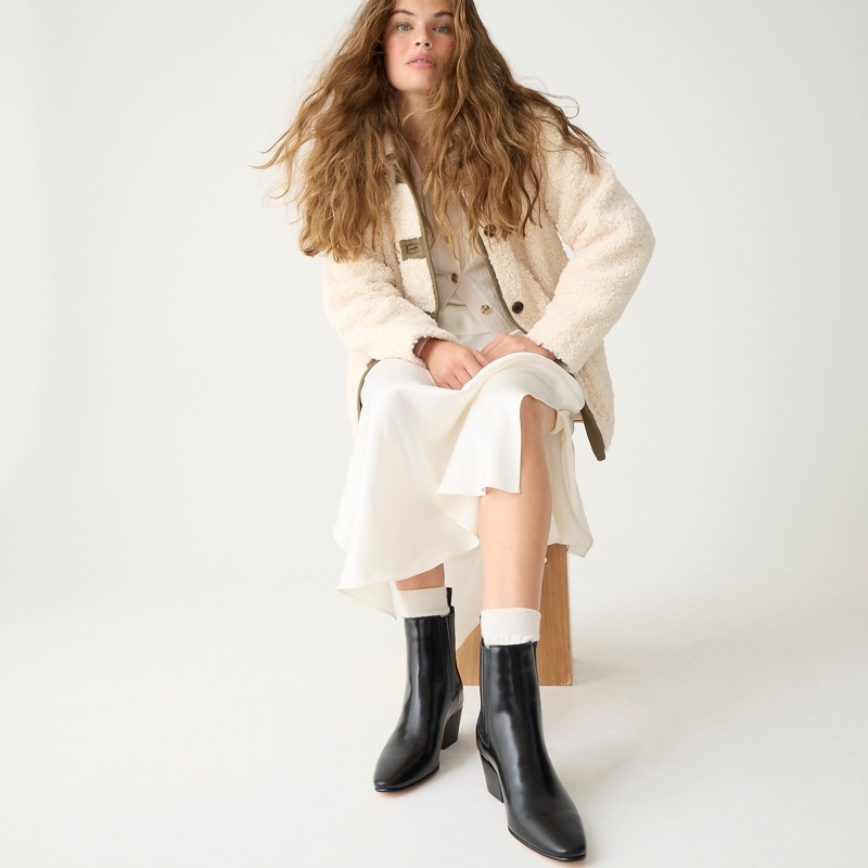 Teddy Jacket Top Skirt How Wear Chelsea Boots J Crew