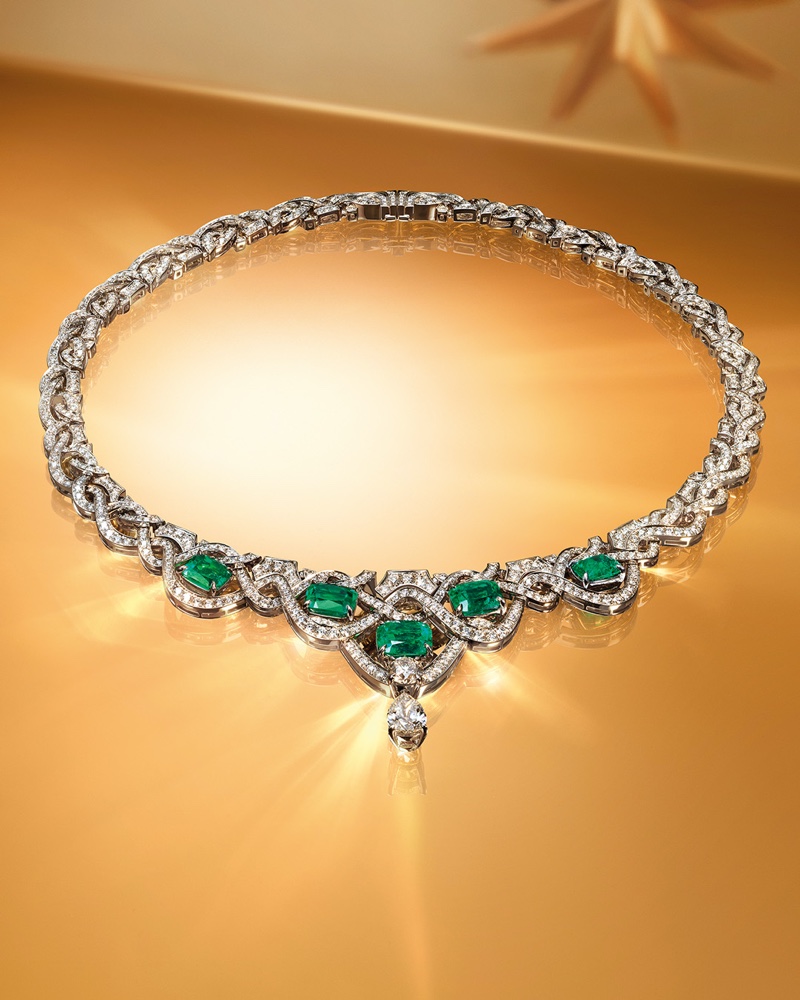 Bulgari Emerald Garland Necklace.