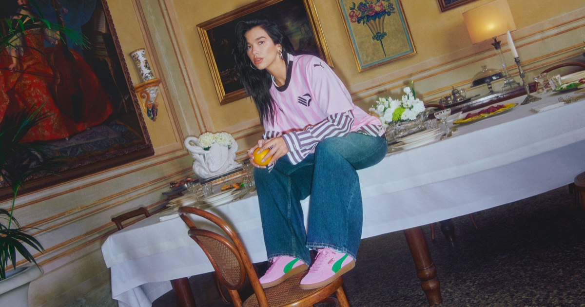 Dua Lipa Embraces Blokecore with Puma Palermo Ads