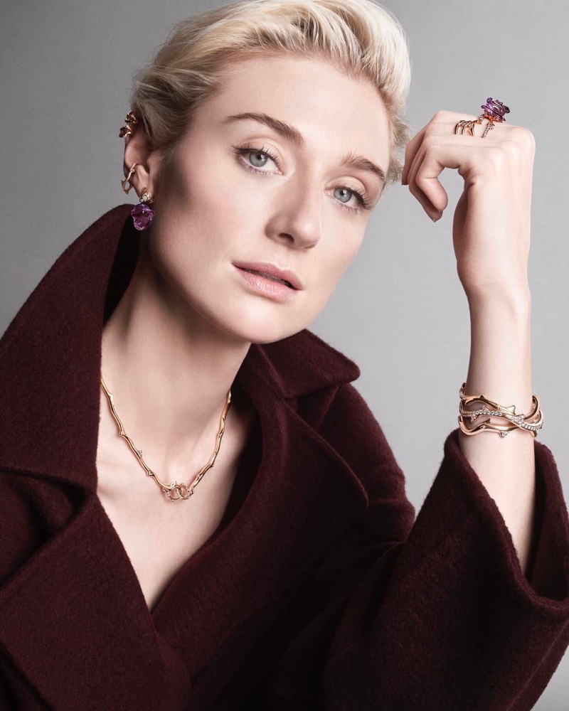 Elizabeth Debicki La Rose Dior 2023 Jewelry Ad Campaign