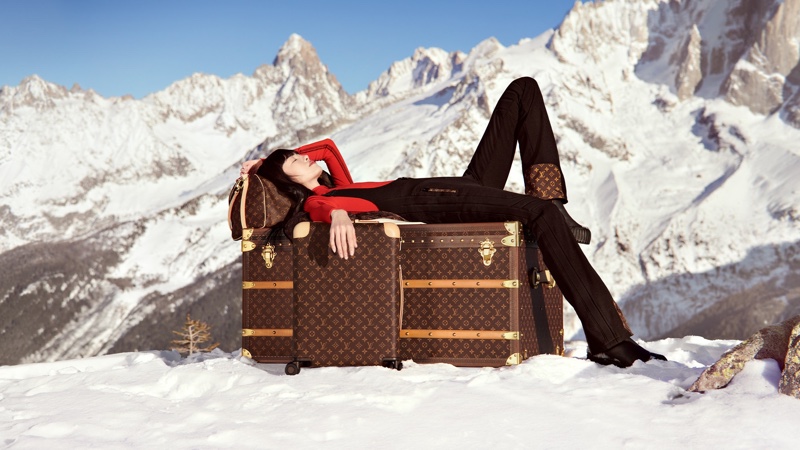 Luxury luggage stands out in Louis Vuitton's Horizons Never End advertisements.
